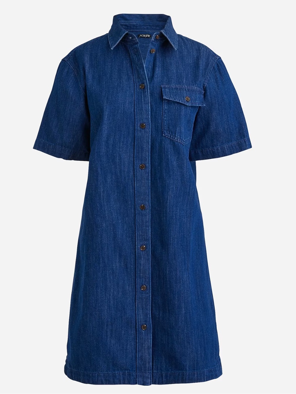 J.Crew short sleeve chambray dress, NWT, M